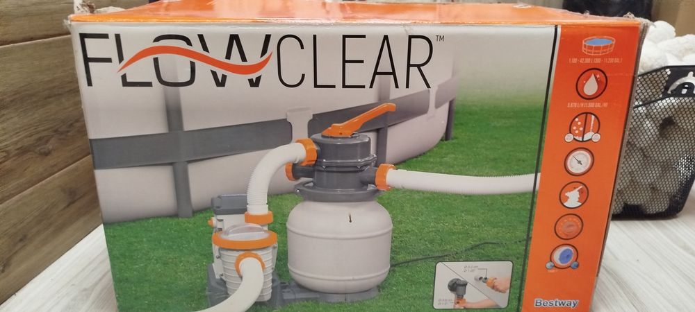 Pompa piaskowa + 2xwkład  + skimer + siatka