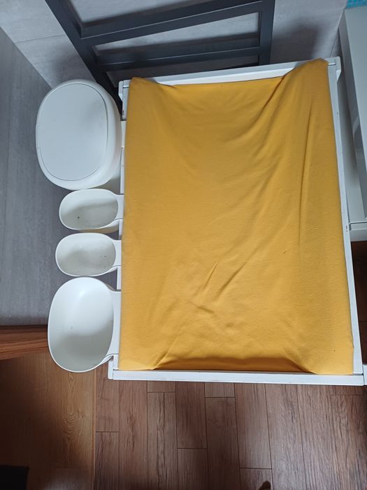 Przewijak ikea sniglar i pojemniki onsklig dla dziecka drewniany