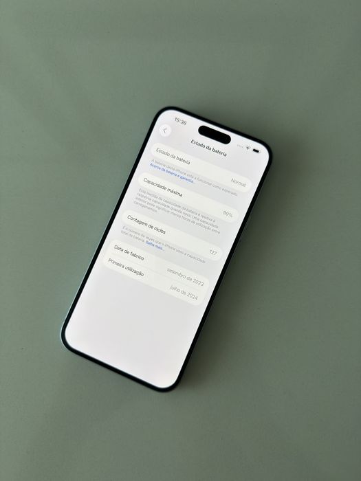 Apple iPhone 15 Plus 128GB 99% “ azul claro “ + carregador original