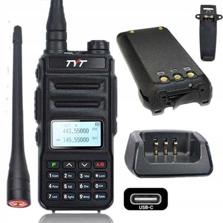 Radiotelefon TYT TH-UV88 ASG, Policja, Straż, ładowanie USB