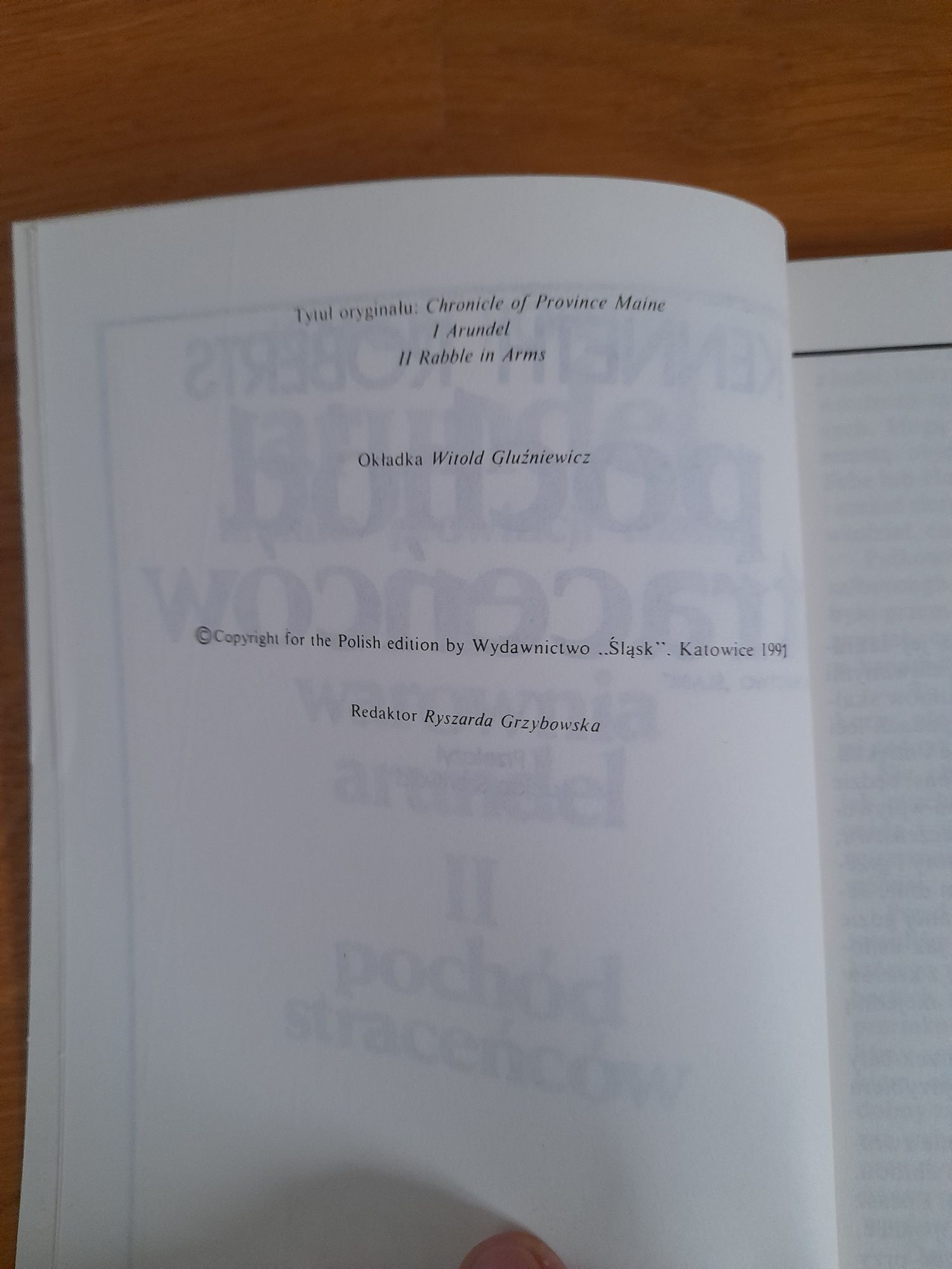 Książka, warownia arundel, pochód straceńców, Kenneth Roberts