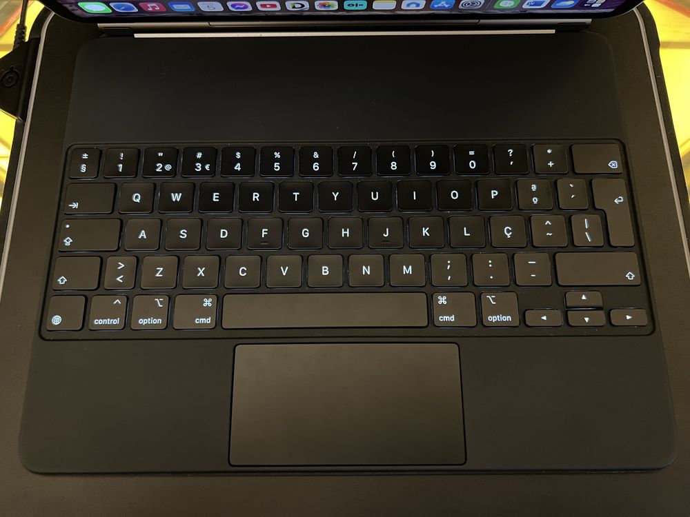 Apple Magic Keyboard PT para iPad Pro 12.9 3, 4, 5 e 6 geração teclado