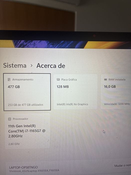 Asus Vivobook X1605EA F1605EA