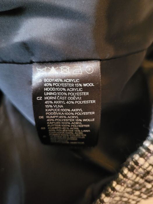 38 H&M płaszcz kurtka