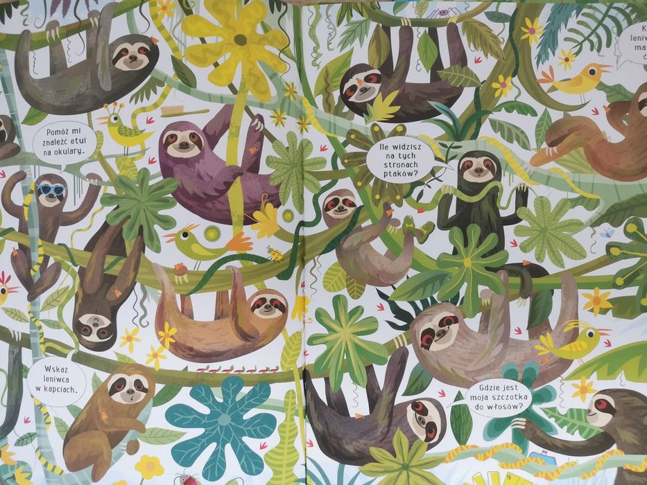 Książka dla dzieci Obrazkowe zgadywanki Dżungla i ZOO