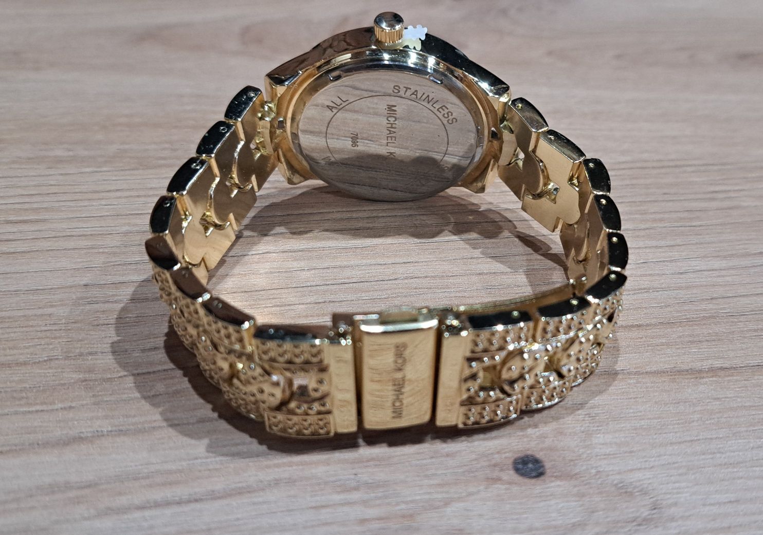 Michael Kors zegarek MK złoty cyrkonie