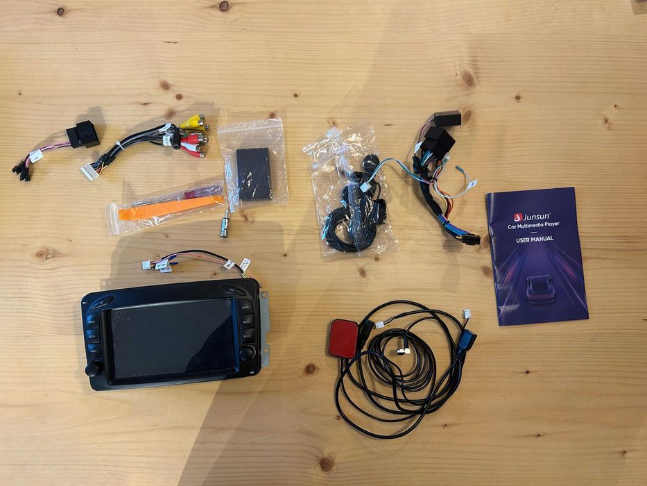 Junsun carplay android rádio automático para mercedes benz
