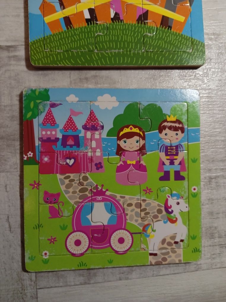 Puzzle drewniane 9-16 elementów