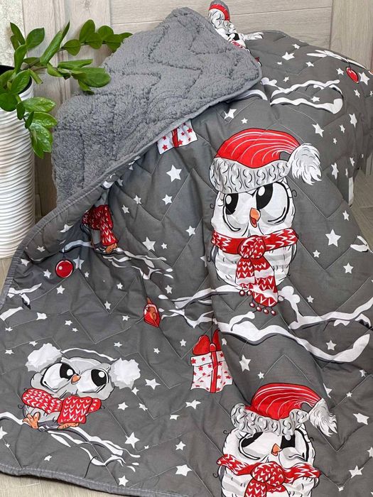 Дитяча ковдра плед на овчині