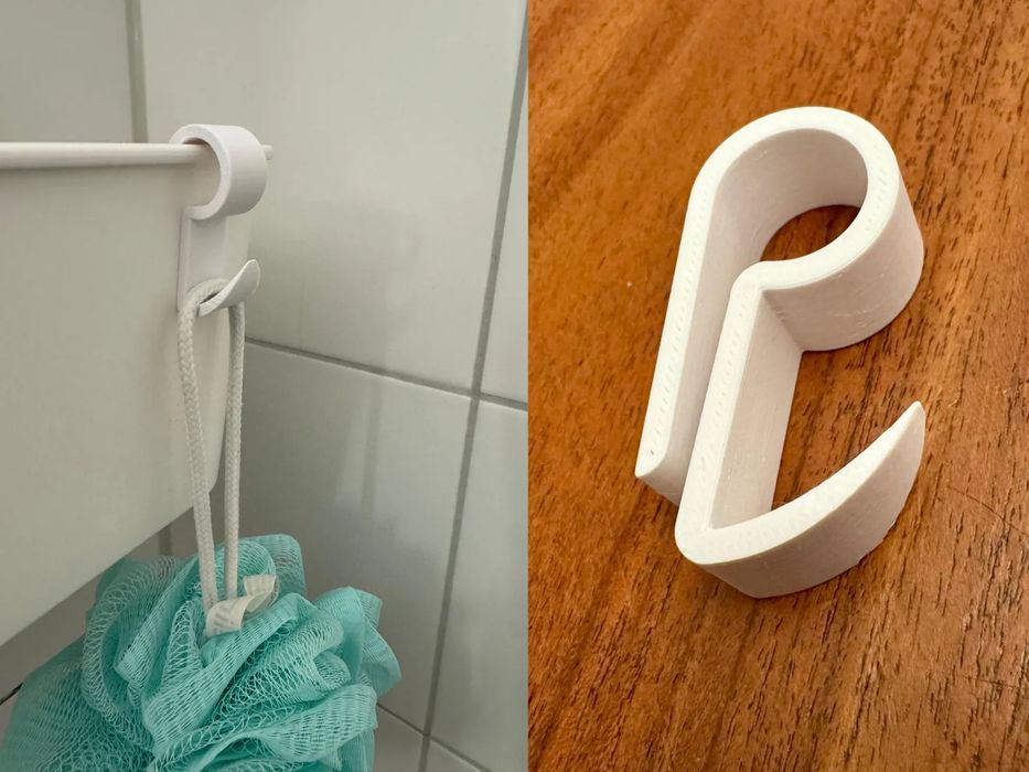 Gancho Universal para Cesta de Duche (Compatível IKEA Tisken)