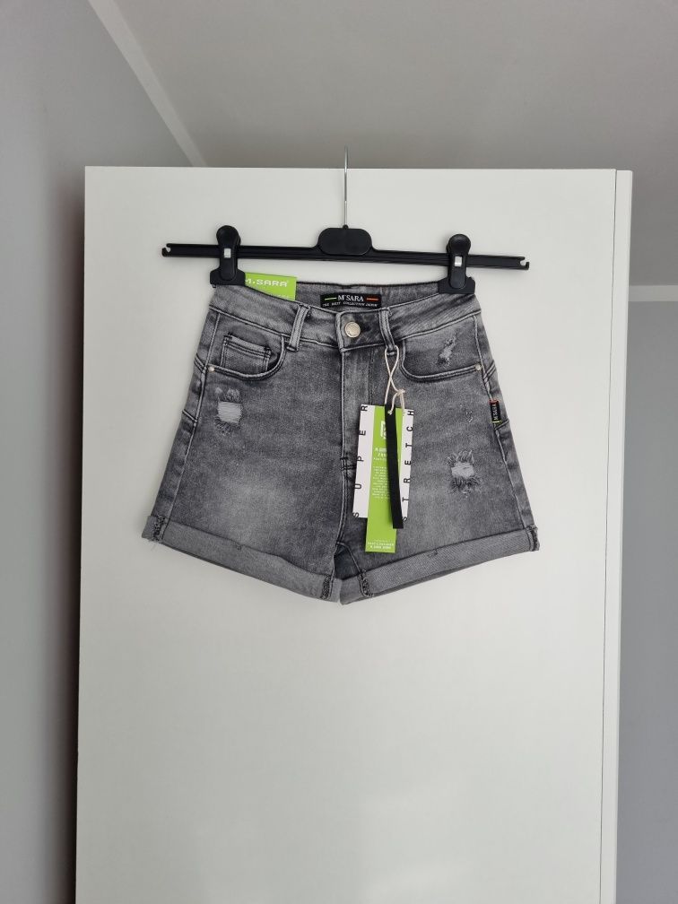 Nowe spodenki jeansowe M.Sara r. XS