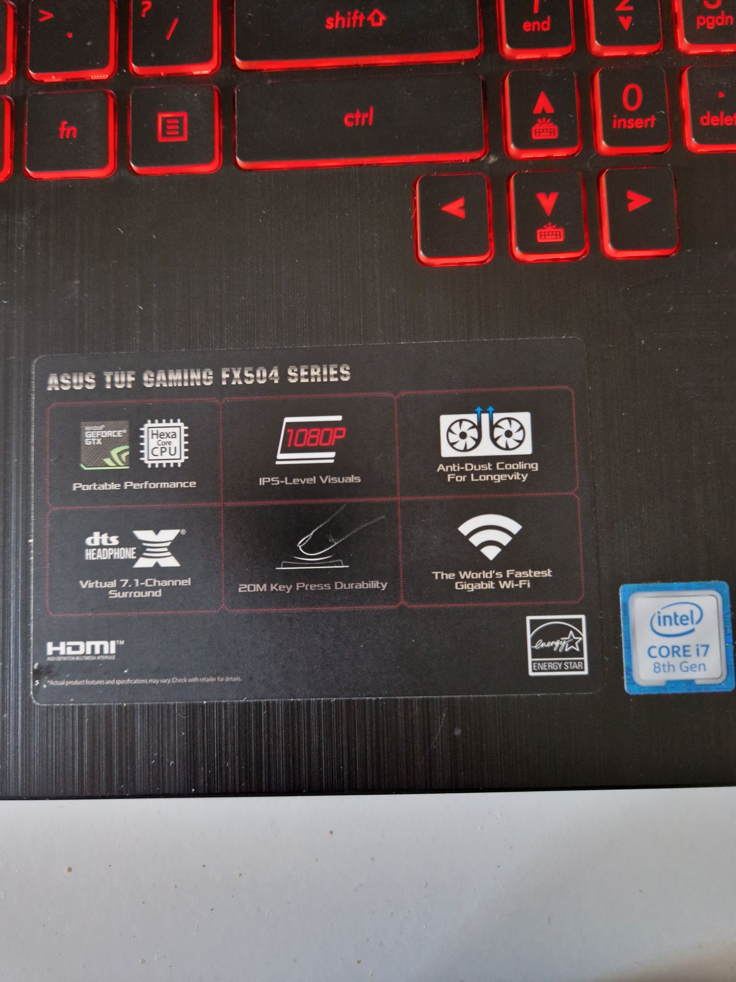 Laptop Asus tuf gaming FX504G