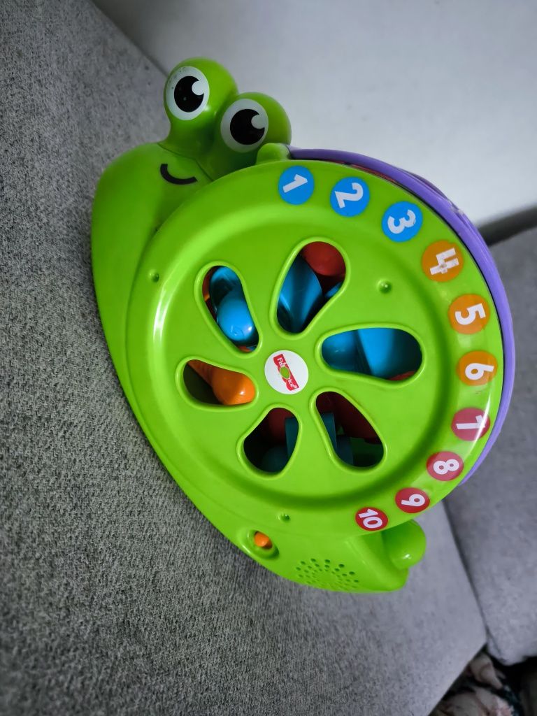 Sorter ślimak Fisher Price zabawka interaktywna edukacyjna