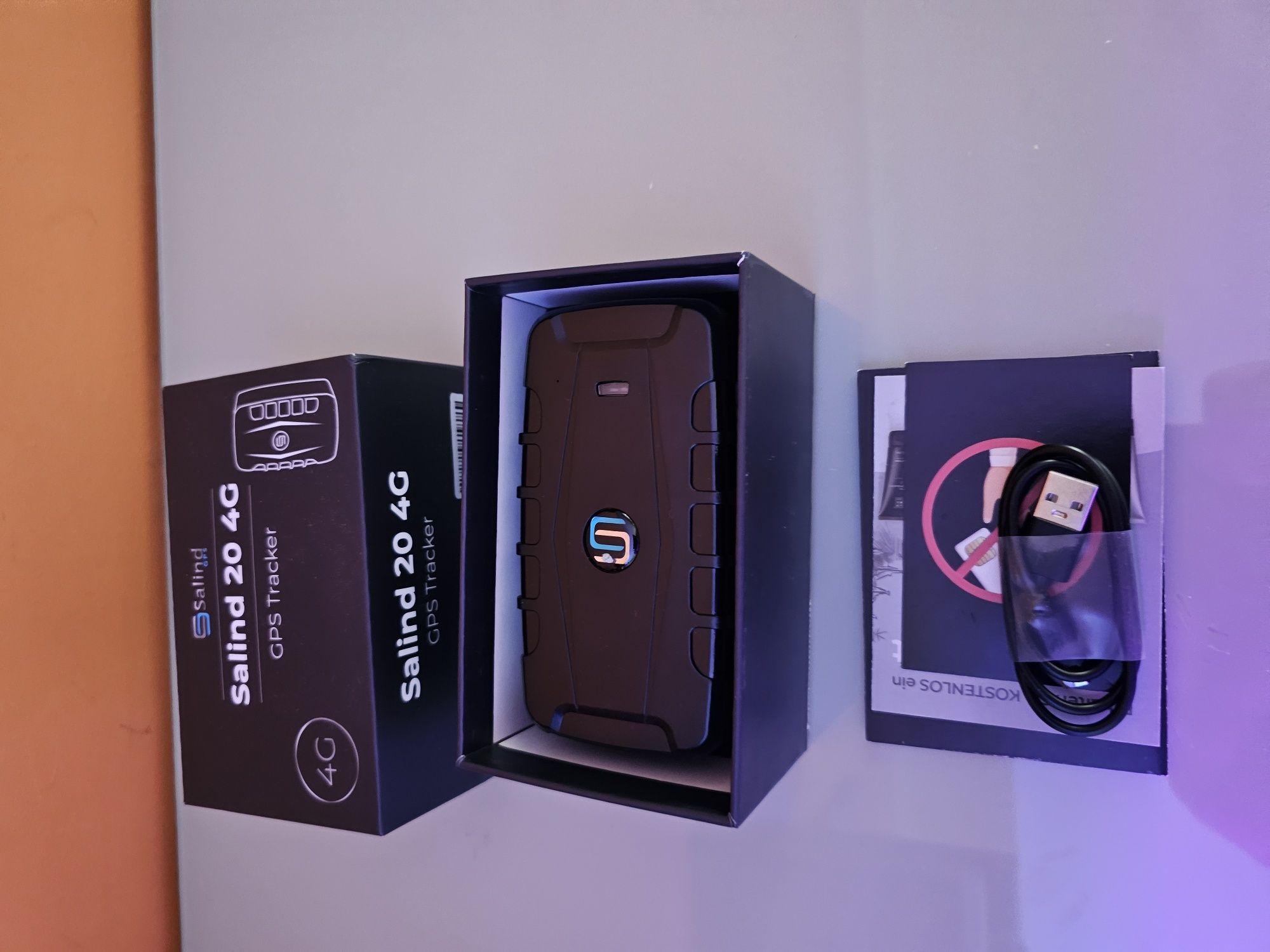 SALIND 20 GPS Tracker 4G para carros, máquinas, barcos - incl. ímã - a
