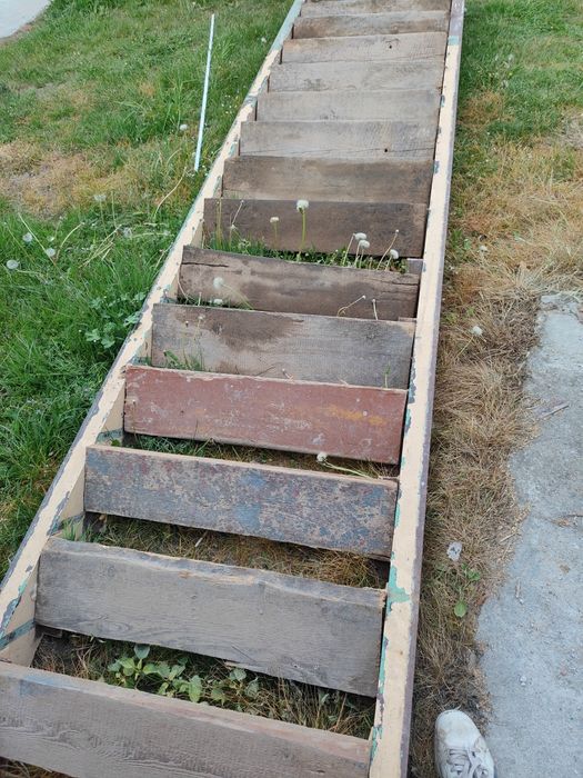 Schody budowlane  4 m metalowe, masywne