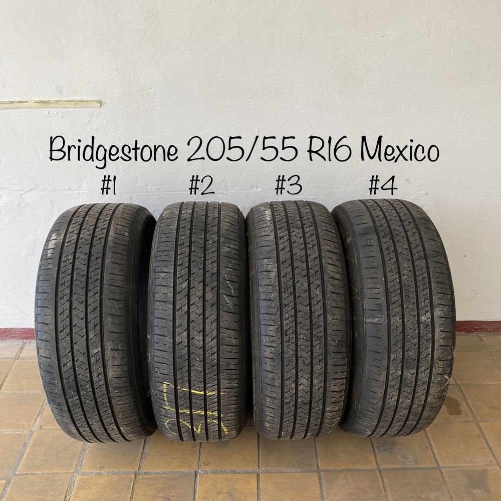 Шини, літні Bridgestone 205/55 R16 Mexico (комплект 4шт)