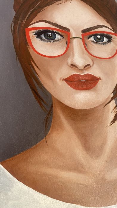 Картина «Дівчина в окулярах»