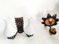 Kinkiet PRL metalowy