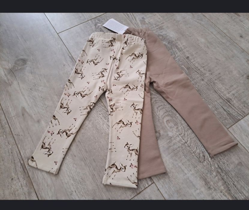 Getry/ legginsy ocieplane - Dopo Dopo - 2 pary - rozm 92