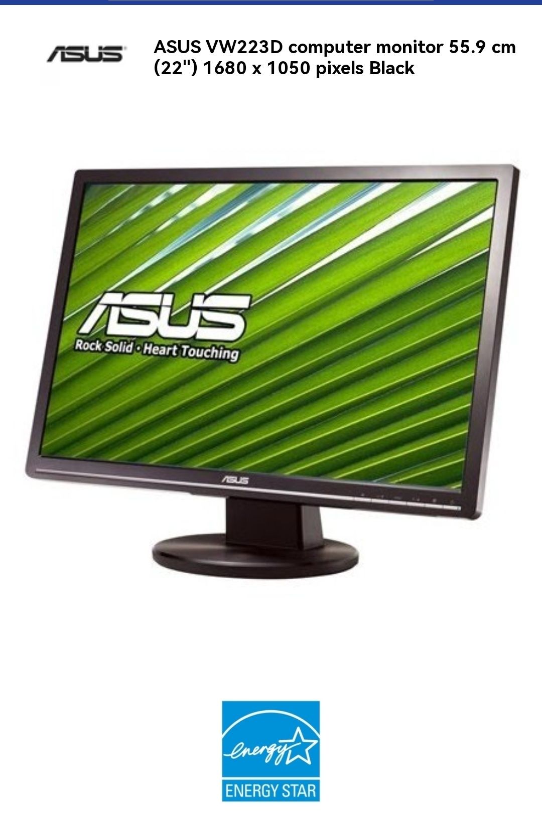 Monitor LCD ASUS VW223 - 22"