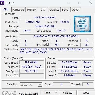 Komputer stacjonarny Intel Core i5-8400| 16GB RAM | 1 TB