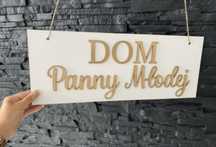 Tabliczka „Dom Panny Młodej”