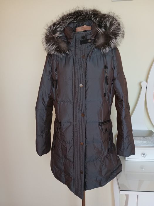 Junge 38 M ekskluzywna kurtka zimowa naturalne wyplełnienie jenot