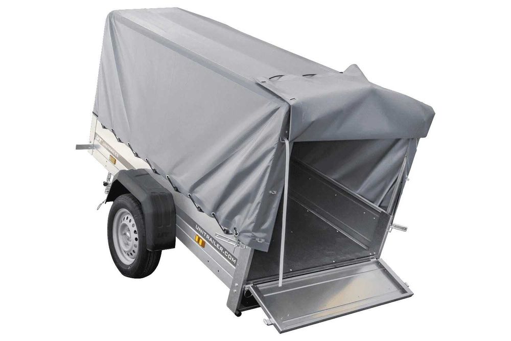 Przyczepka samochodowa 200x106 GARDEN 200 KIPP stelaż H-800 + plandeka