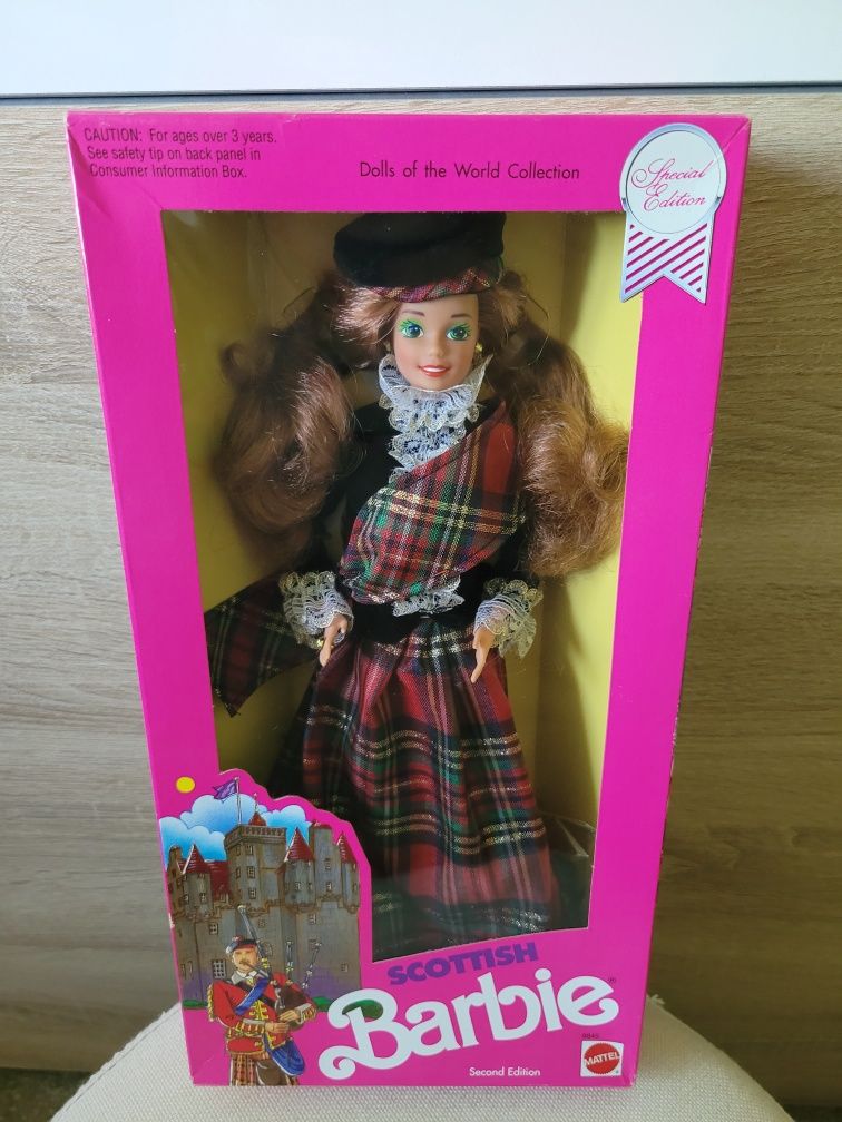 Barbie Lalki Świata Dolls of the World Scottish Unikat NRFB