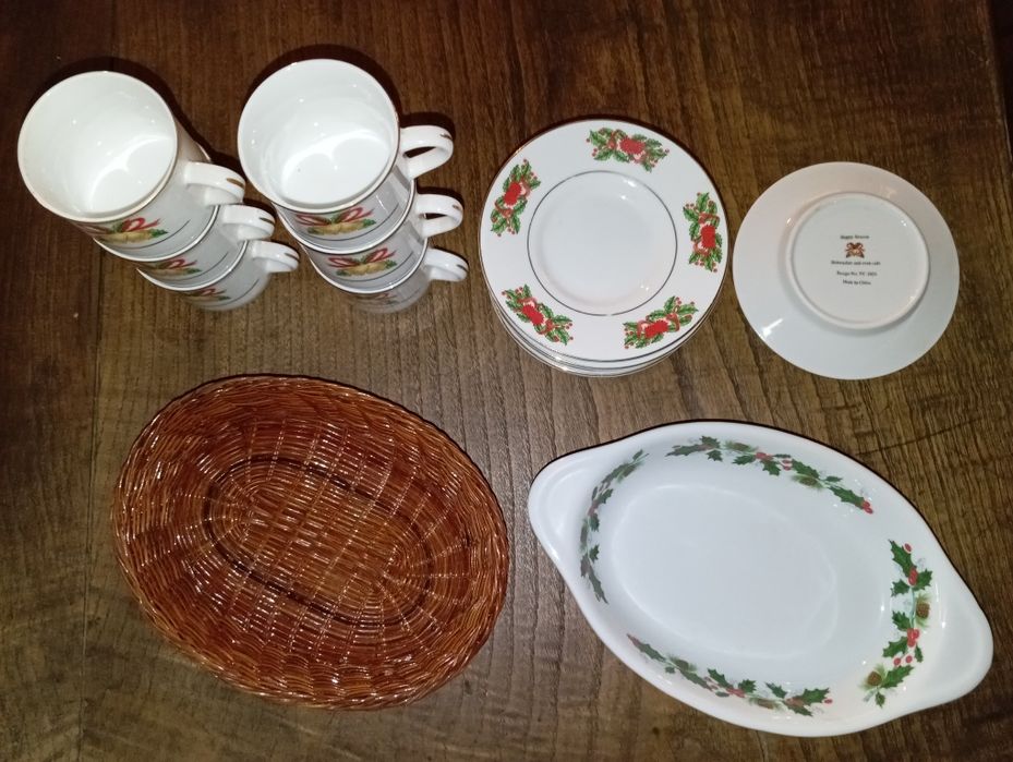 Serviço Café Natal Vintage