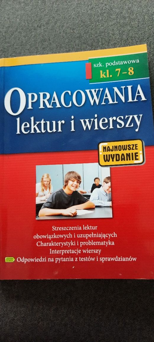 Opracowania lektur i wierszy