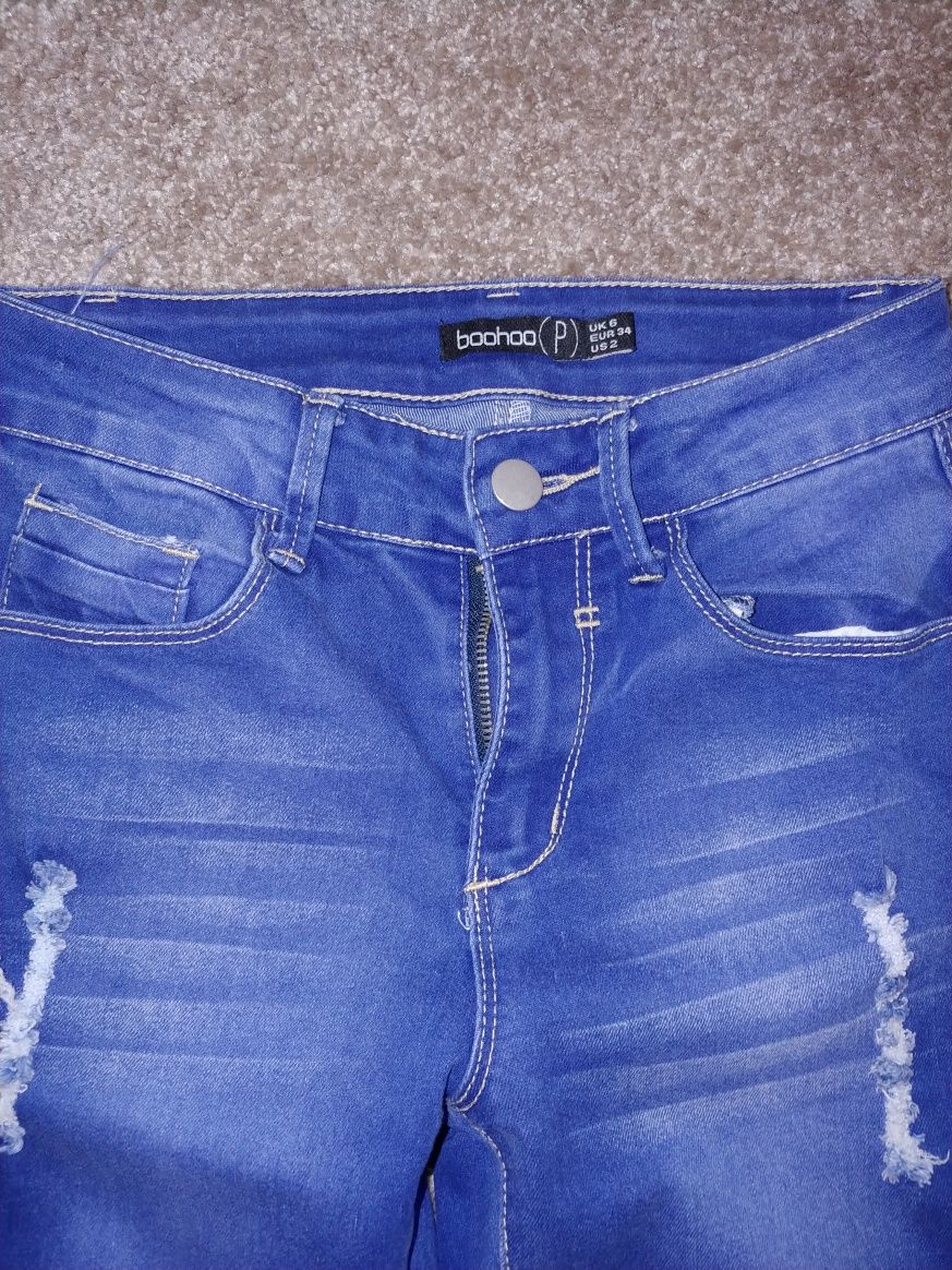 Spodnie jeansy dżinsy boohoo skinny stradivarius  34 XS