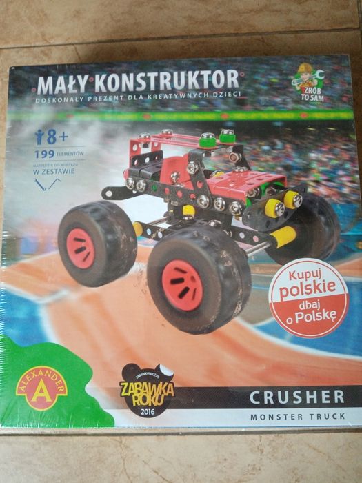 Zabawka mały konstruktor monster truck