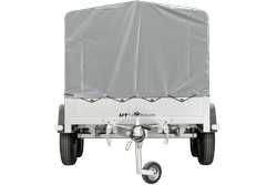 Przyczepka dwuosiowa GARDEN 264/2 KIPP 264x125 stelaż H800 + pokrowiec