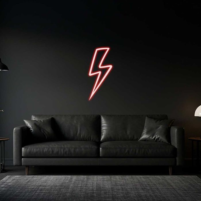 Neon Flex Placa de parede em formato raio