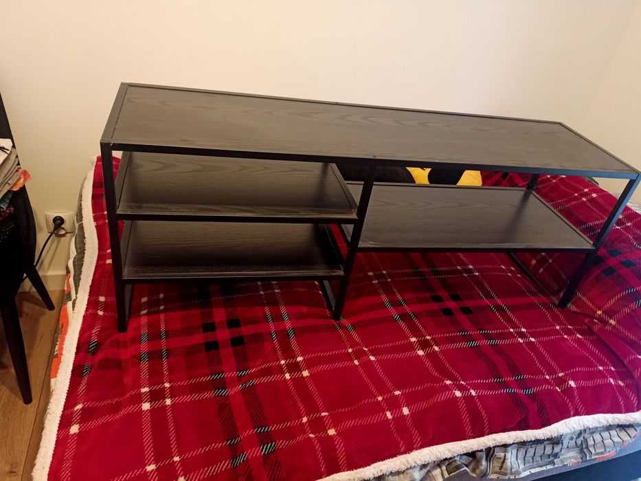 Szafka RTV metalowa czarna 120cm