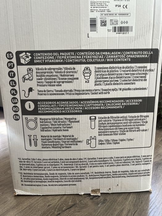Termoacumulador 100L sem uso com garantia de 5 anos