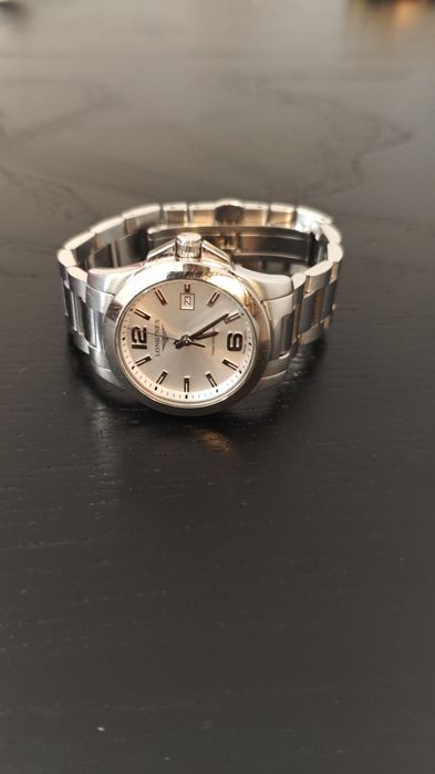 LONGINES Conquest Quartz SS 29.5 MM Silver Dial Women's