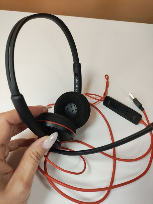 Słuchawki plantronics z mikrofonem
