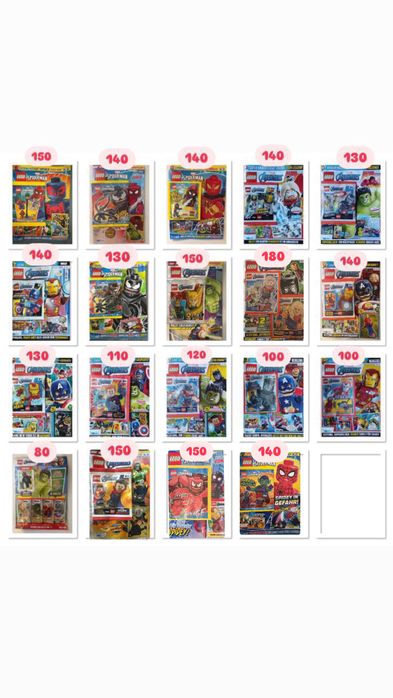 Lego Star Wars,Ninjago,Marvel,Betmen,City,Spidermen,Jurssic world!