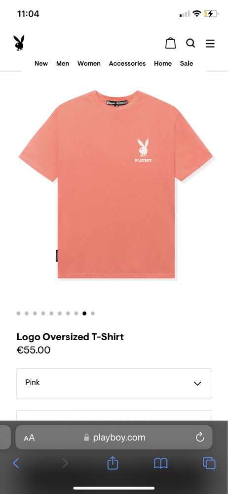 T-shirt koszulka podkoszulek różowa Missguided x Playboy