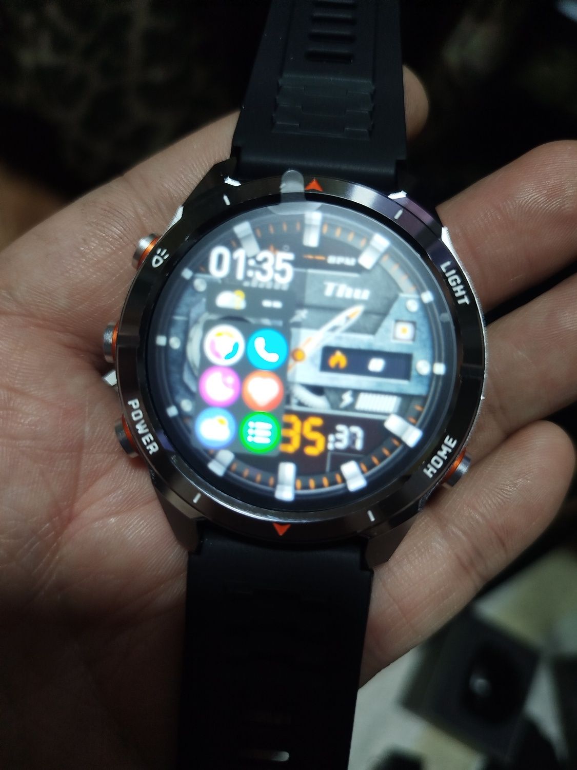 Тактические смарт часы NFC. GPS. AMOLED. Барометр, альтиметр,фонарики