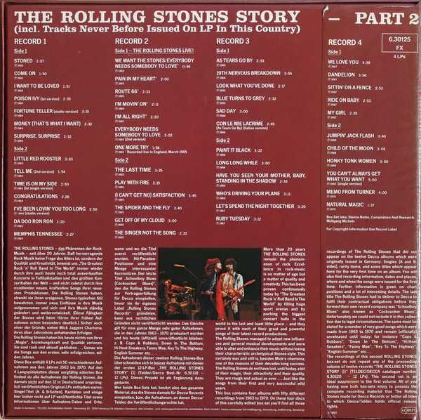 THE ROLLING STONES 4LP Rest of the Best SPs non LP