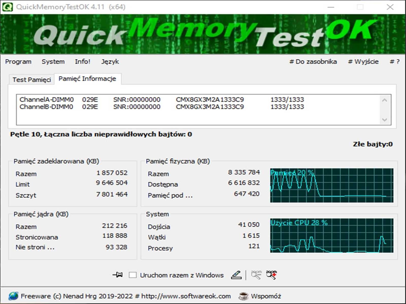 DDR3 8GB CoRsaiR xMs3 10600 -Komputer
