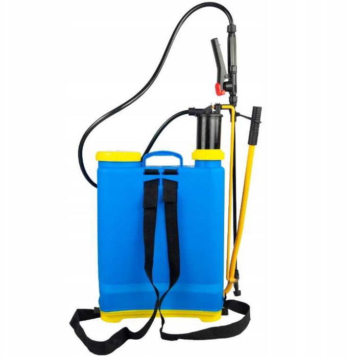 Opryskiwacz Ciśnieniowy Plecakowy Ręczny 16L + ZESTAW DYSZY + LANCA