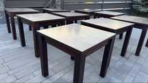 Stòł 80x80 , podstawa drewno
