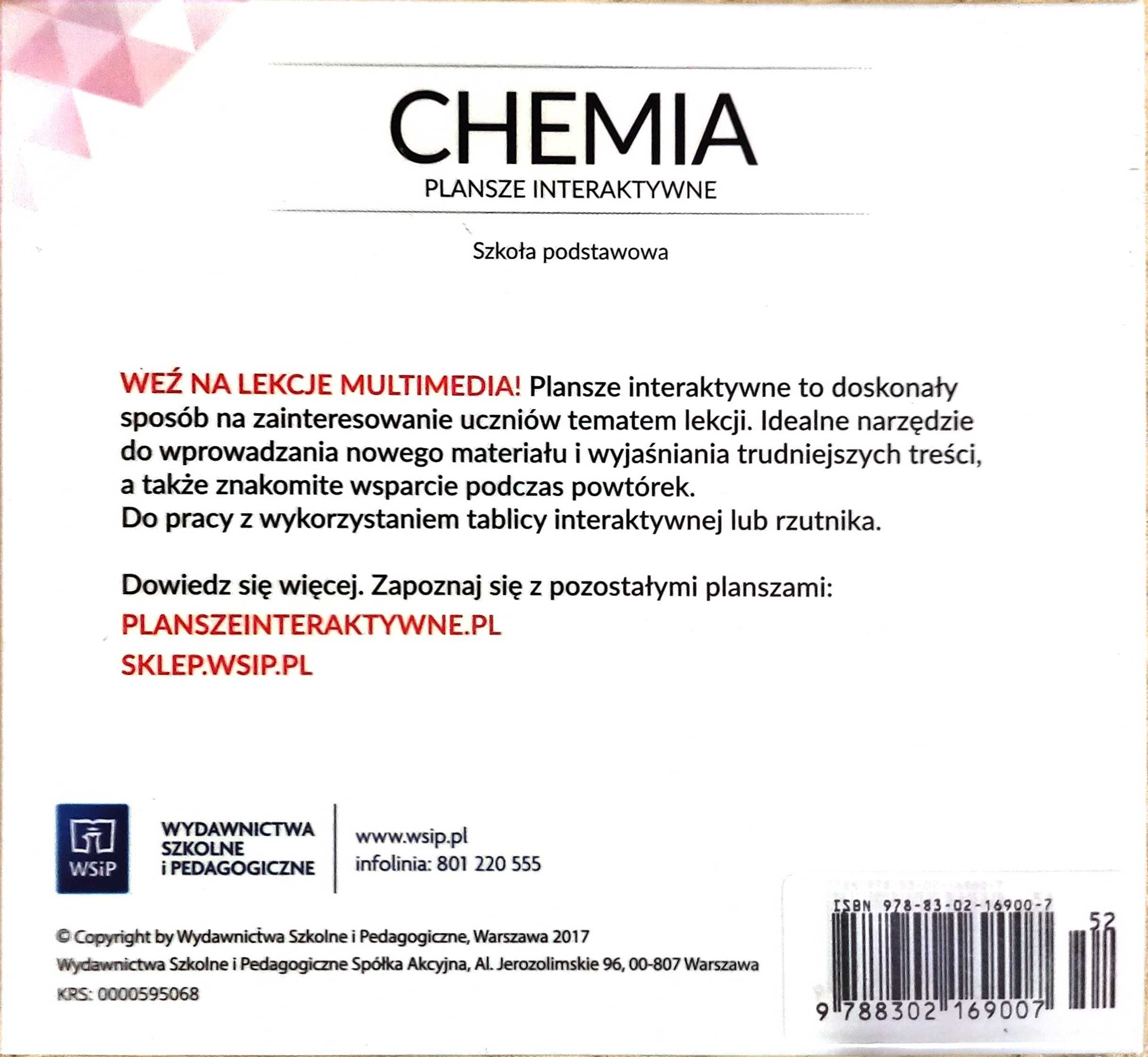 Chemia. Plansze interaktywne WSiP. Szkoła podstawowa