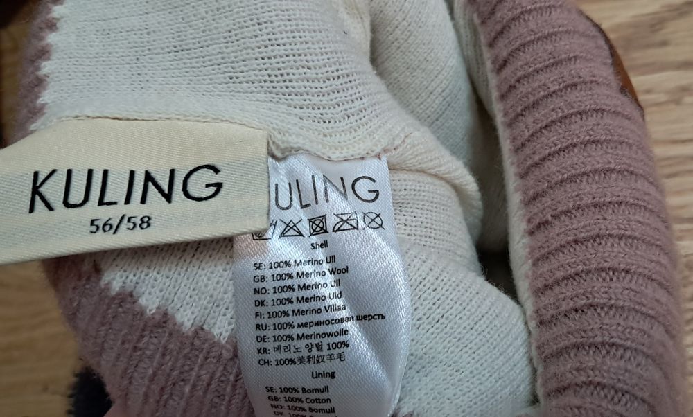 Czapka Kuling z merynosa merino wool zimowa r. 52 54