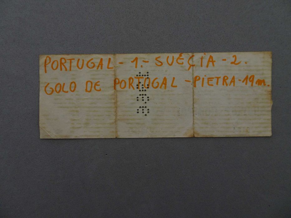 Bilhete futebol Portugal Suécia Campeonato Mundo 14 outubro 1981