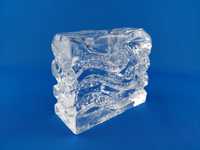 INGRID Glasshütte Blockkristal solifleur - wazon Ice Block 1970